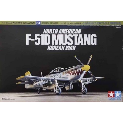 NORTH AMERICAN F-51 D MUSTANG (KOREAN WAR) -Escala 1/72- Tamiya 60754