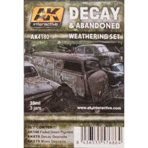 DECAY & ABANDONED WEATHERING SET - AK Interactive AK 4180