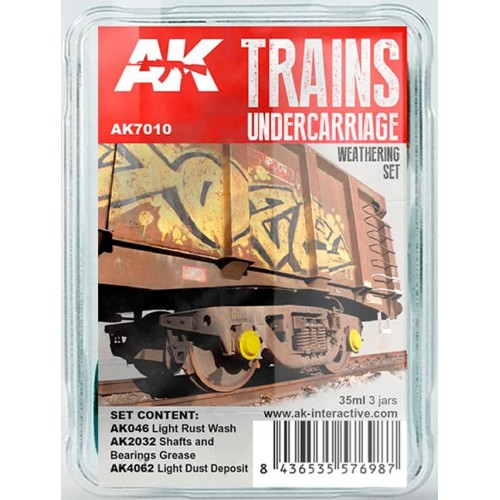 Weathering Set: TRAINS UNDERCARRIAGE - AK Interactive AK7010
