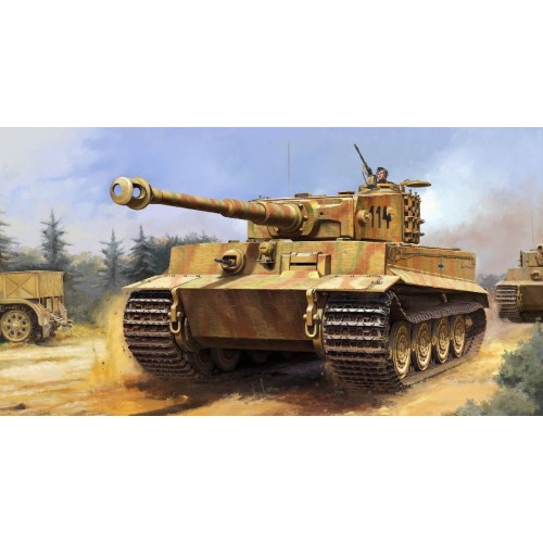 CARRO DE COMBATE Sd.Kfz. 181 Ausf.E (Late) TIGER I -Escala 1/16- Trumpeter 00945