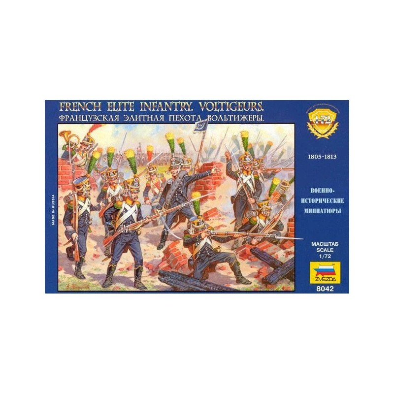 INFANTERIA DE ELITE FRANCESA VOLTIGEUR (1805 - 1813) -Escala 1/72- Zvezda 8042 INFANTERIA DE ELITE FRANCESA VOLTIGEUR (1805 - 1813) -Escala 1/72- Zvezda 8042