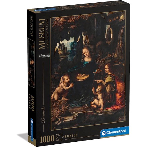 PUZZLE 1000 Pzas LA VIRGEN DE LAS ROCAS, Leonardo da Vinci - Clementoni 39767