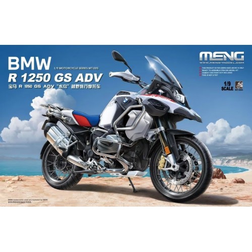 MOTOCICLETA BMW R 1250 GS ADV -Escala 1/9- Meng Model MT-005