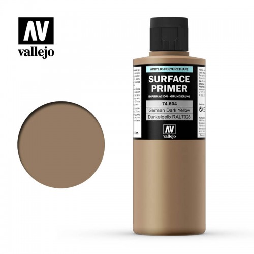 SURFACE PRIMER: DUNKELGELB RAL 7028 (200 ml) - Acrylicos Vallejo 74604