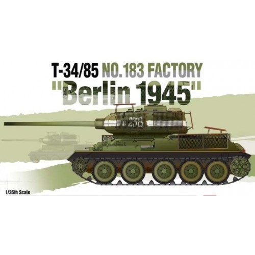 CARRO DE COMBATE T-34/85 Factory Nº183 "BERLIN 1945"- 1/35 - Academy 13295