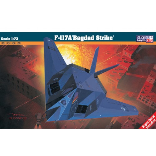 LOCKHEED F-117 A NIGHTHAWK (Bagdad Strike) -Escala 1/72- Mister Craft Hobby 050252