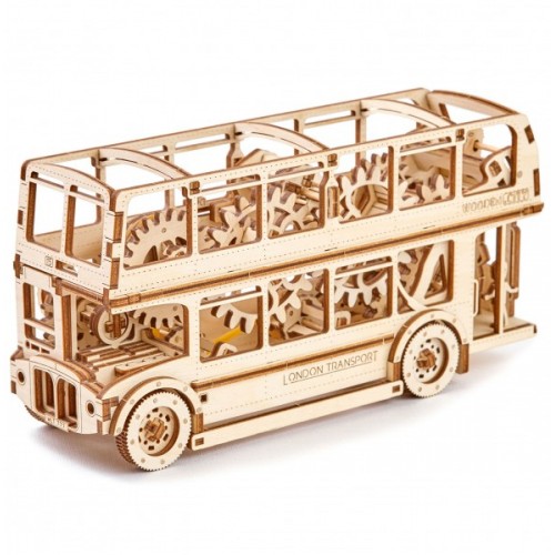 KIT MADERA MECHANICAL MODEL AUTOBUS LONDRES -216 piezas- Wooden City 57303