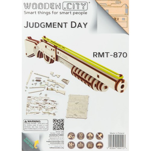 KIT MADERA SUPERFAST ESCOPETA JUDGMENT DAY RMT-870 -42 piezas- Wooden City WR-348