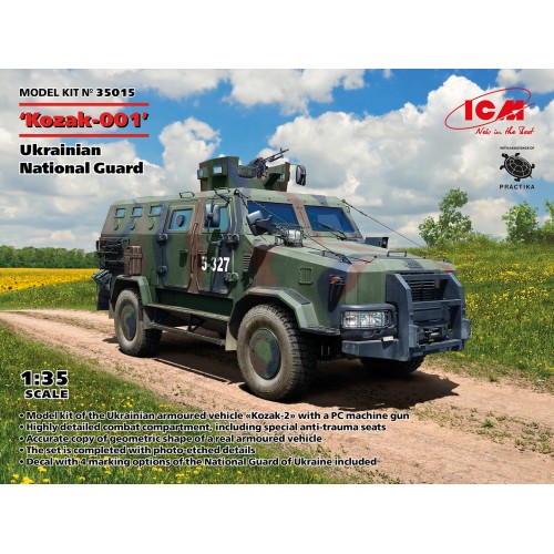 VEHICULO BLINDAD KOZAK 2 "Guardia Nacional Ukraniana" -Escala 1/35- ICM 35015