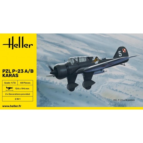 P.Z.L. P-23 A / B KARAS -Escala 1/72- Heller 80247