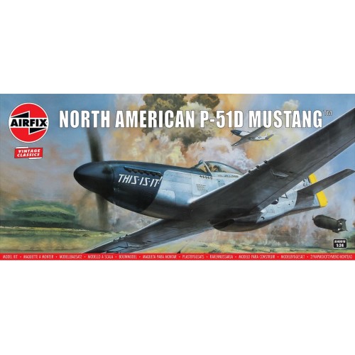 NORTH AMERICAN P-51 D MUSTANG -Escala 1/24- Airfix A14001V