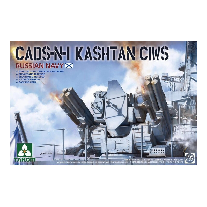 SISTEMA ANTIAEREO NAVAL CADS-N-1 KASHTAN -1/35- Takom 2128 SISTEMA ANTIAEREO NAVAL CADS-N-1 KASHTAN -1/35- Takom 2128
