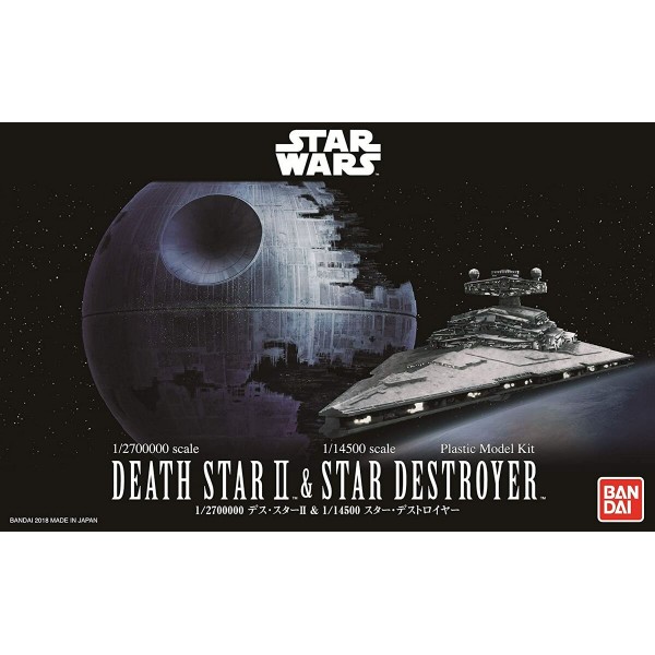 STAR WARS: DEATH STAR II & STAR DESTROYER -Escala 1/2700000 - Bandai 5063852