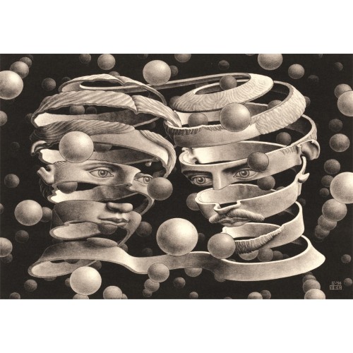 PUZZLE 1000 Pzas. BOND OF UNION de M.C. Escher - Clementoni 39752