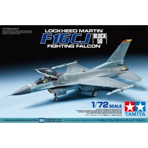LOCKHEED MARTIN F-16 CJ FIGHTING FALCON -Escala 1/72- Tamiya 60786
