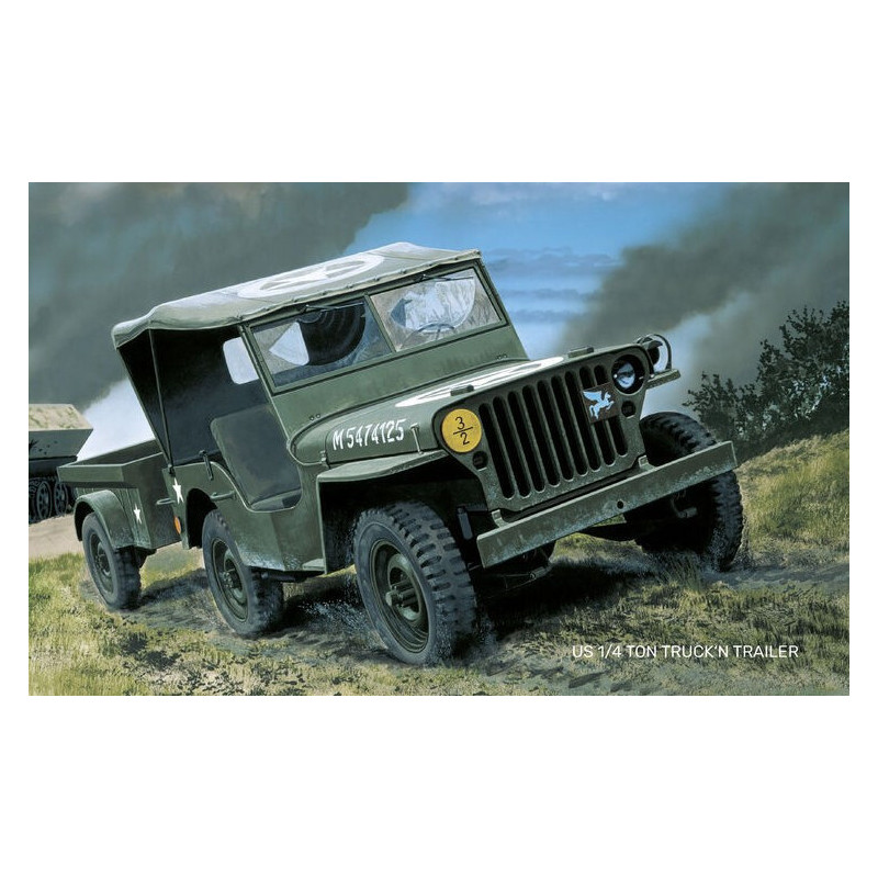JEEP WILLYS Y REMOLQUE - Heller 81105 JEEP WILLYS Y REMOLQUE - Heller 81105