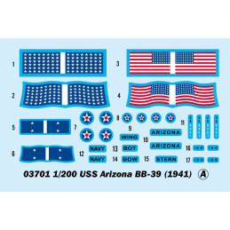 ACORAZADO U.S.S. ARIZONA BB-39 1.941 1/200 - Trumpeter 03701 ACORAZADO U.S.S. ARIZONA BB-39 1.941 1/200 - Trumpeter 03701