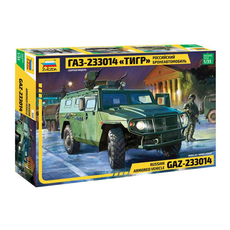 VEHICULO BLINDADO GAZ-233014 TIGER - Zvezda 3668 VEHICULO BLINDADO GAZ-233014 TIGER - Zvezda 3668