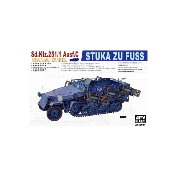SEMIORUGA SD.KFZ.251/1 Ausf.C Stuka Zu Fuss -Escala 1/35- AFV CLUB AF35091
