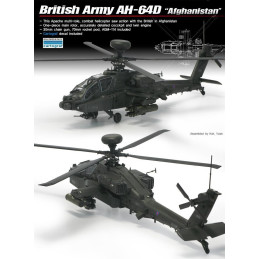 BOEING AH-64D APACHE BRITISH ARMY AFGHANISTAN - ESCALA 1/72 - ACADEMY 12537