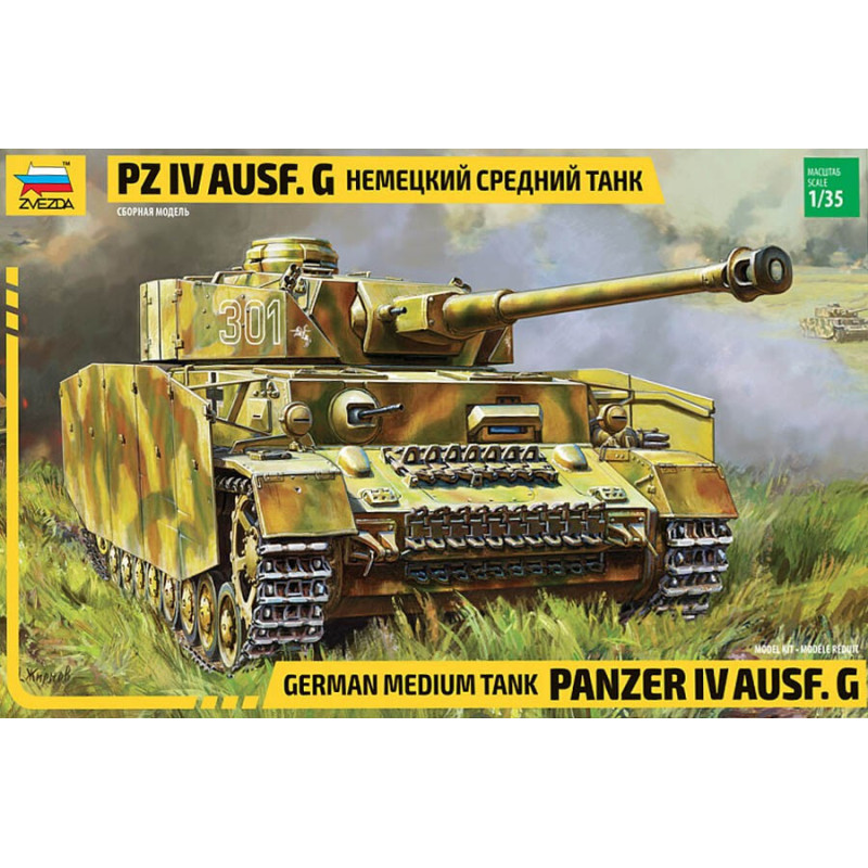 PANZER IV AUSF.G -- ESCALA 1/35 - ZVEZDA 3674 PANZER IV AUSF.G -- ESCALA 1/35 - ZVEZDA 3674