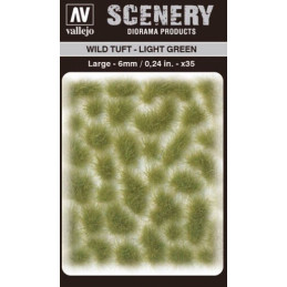 WILD TURF - LIGHT GREEN (L: 6 mm x 35 unidades) - Acrylicos Vallejo SC417