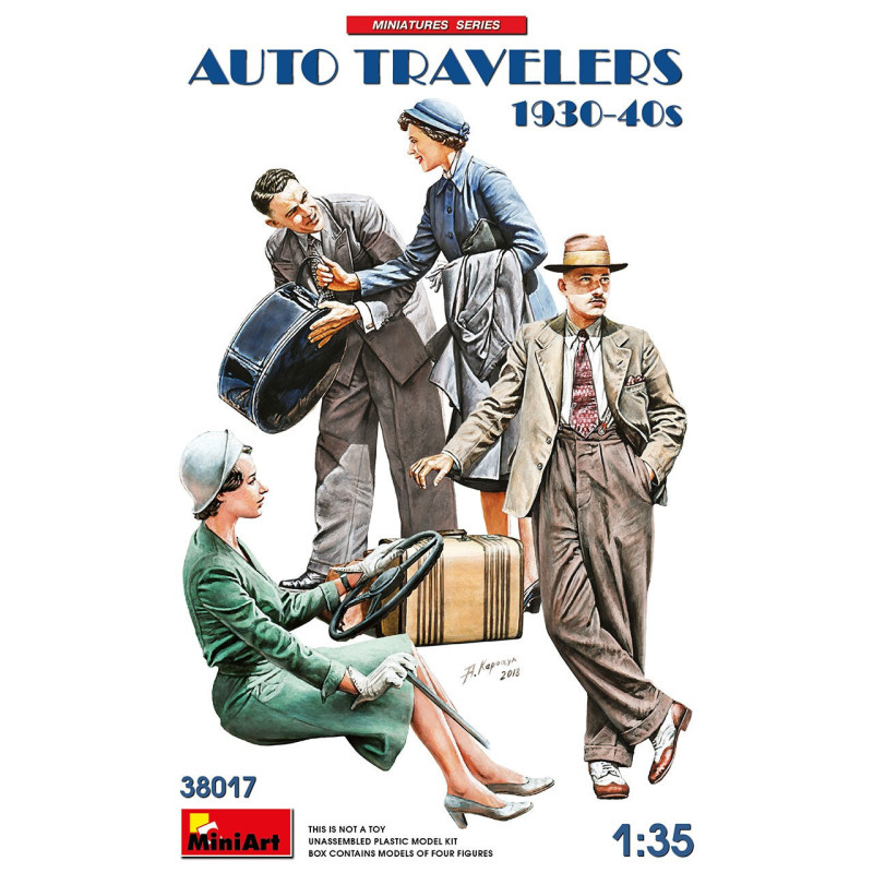 VIAJEROS EN AUTOMOVIL 1930-40 -Escala 1/35- MiniArt 38017 VIAJEROS EN AUTOMOVIL 1930-40 -Escala 1/35- MiniArt 38017