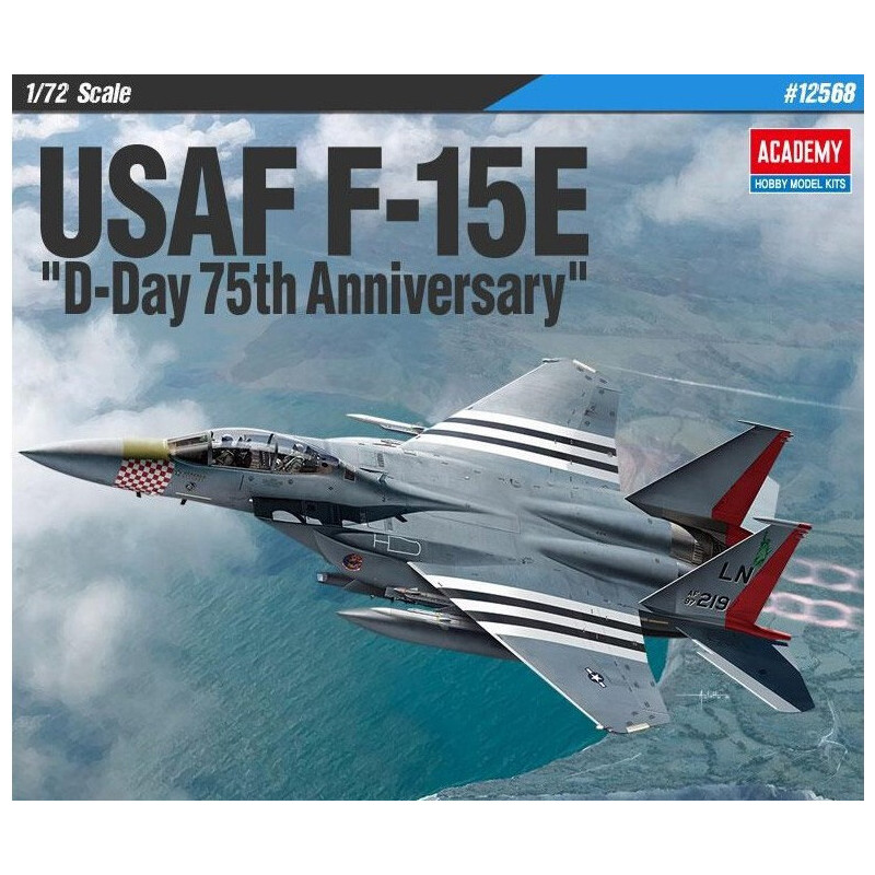 McDONNELL DOUGLAS F-15 E STRIKE EAGLE D-Day 75th Aniversary" -Escala 1/72- Academy 12568"