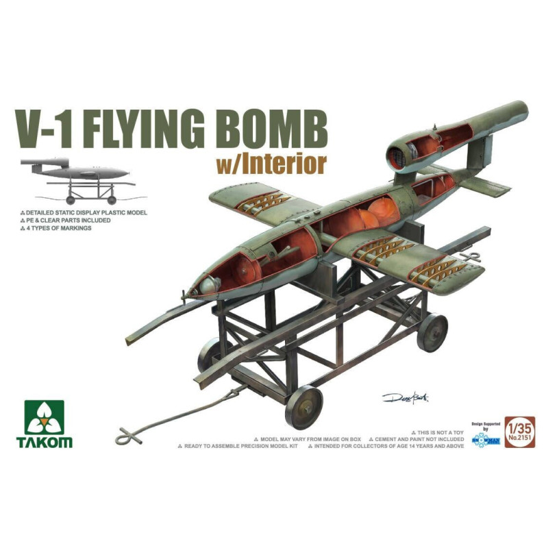 BOMBA VOLANTE V-1 (Interiores) -Escala 1/35- Takom 2151 BOMBA VOLANTE V-1 (Interiores) -Escala 1/35- Takom 2151