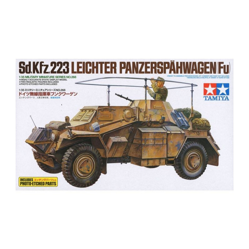 VEHICULO BLINDADO SD.KFZ. 223 -Escala 1/35- Tamiya 35268 VEHICULO BLINDADO SD.KFZ. 223 -Escala 1/35- Tamiya 35268
