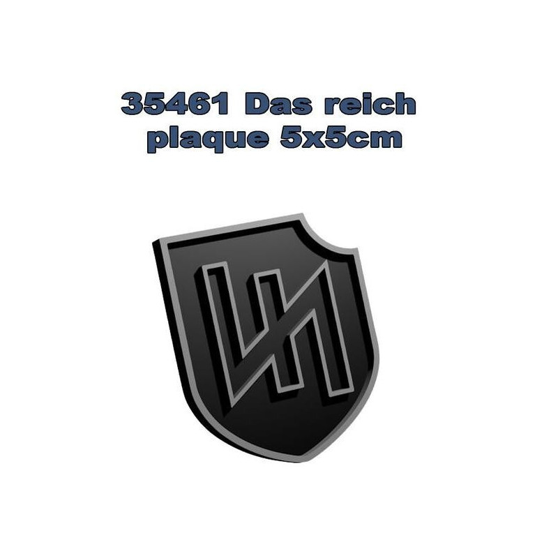 PLACA DIVISION DAS REICH ( 5x5 CMS) SIN PINTAR PLACA DIVISION DAS REICH ( 5x5 CMS) SIN PINTAR