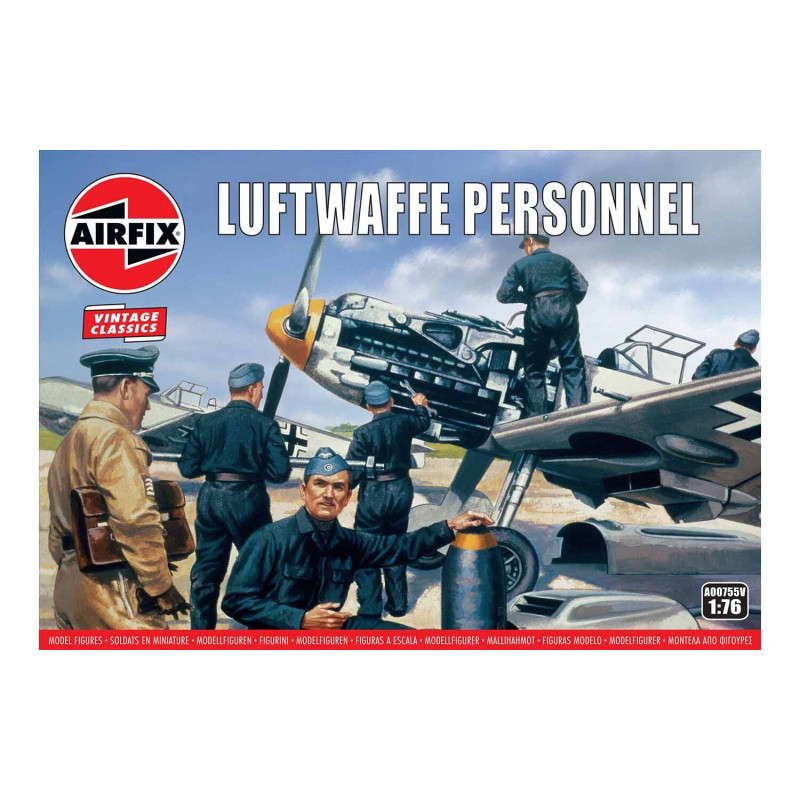 PERSONAL DE TIERRA DE LA LUFTWAFFE (46 piezas) - VINTAGE CLASSIC - ESCALA 1/76 - AIRFIX A00755V PERSONAL DE TIERRA DE LA LUFTWAFFE (46 piezas) - VINTAGE CLASSIC - ESCALA 1/76 - AIRFIX A00755V