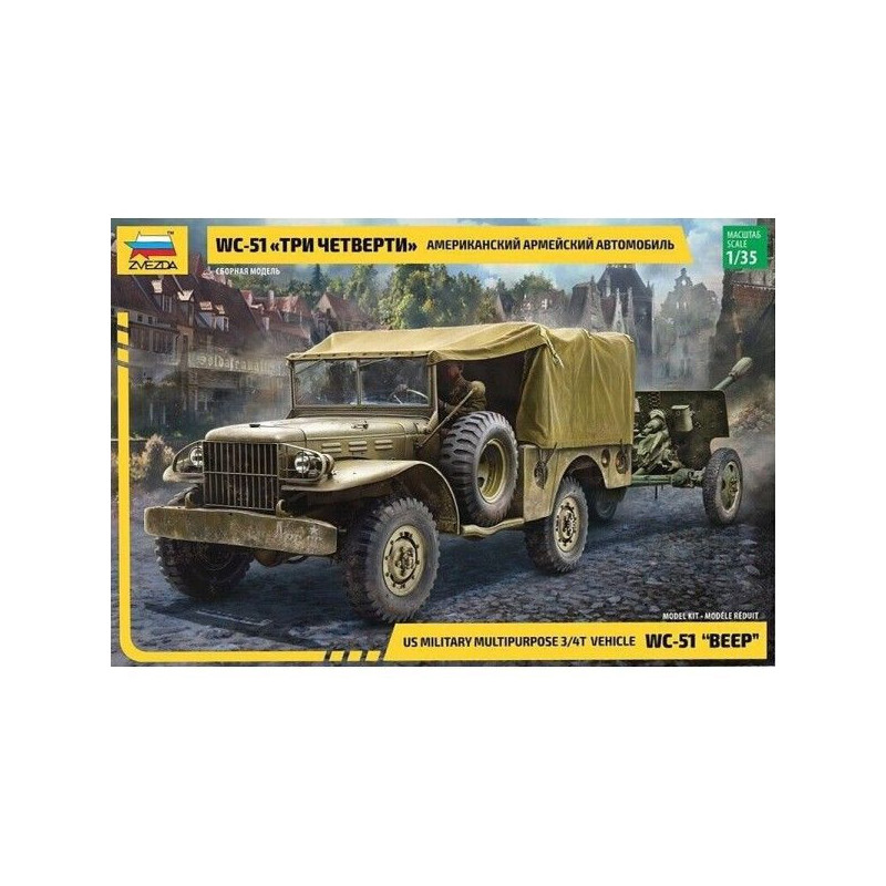 CAMION DODGE WC-51 BEEP -Escala 1/35- Zvezda 3656 CAMION DODGE WC-51 BEEP -Escala 1/35- Zvezda 3656