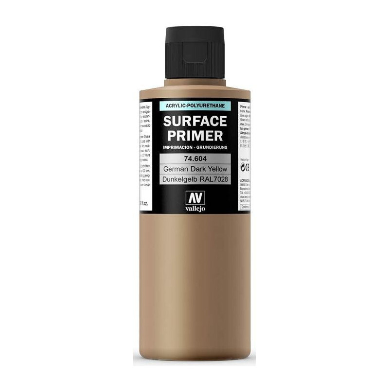 SURFACE PRIMER: DUNKELGELB RAL 7028 (200 ml) SURFACE PRIMER: DUNKELGELB RAL 7028 (200 ml)
