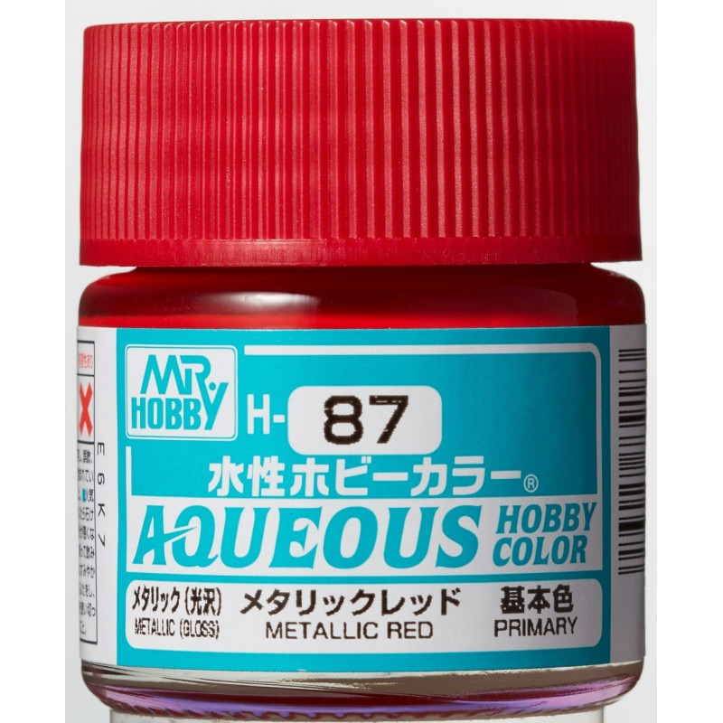PINTURA AQUEOUS ROJO METALIZADO (10 ml) - Mr Color / Gunze Sangyo H-087