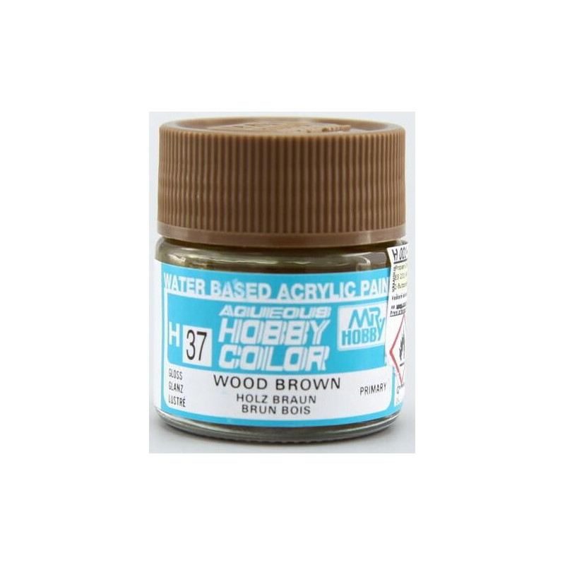 PINTURA AQUEOUS MARRON MADERA BRILLANTE (10 ml) - Mr Color / Gunze Sangyo H-037 PINTURA AQUEOUS MARRON MADERA BRILLANTE (10 ml) - Mr Color / Gunze Sangyo H-037
