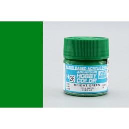 PINTURA AQUEOUS VERDE VIVO BRILLANTE (10 ml) - Mr Color / Gunze Sangyo H-26