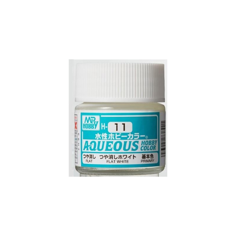 PINTURA AQUEOUS BLANCO MATE (10 ml) - Mr Color / Gunze Sangyo H-11 PINTURA AQUEOUS BLANCO MATE (10 ml) - Mr Color / Gunze Sangyo H-11