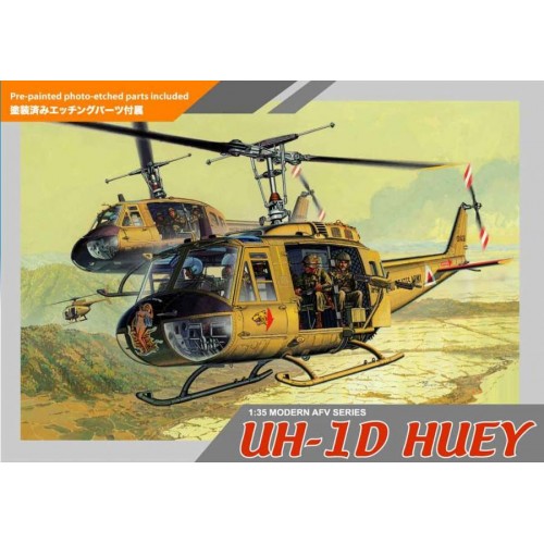 Vietnam: BELL UH-1D HUEY & TRIPULACION -Escala 1/35- Dragon Models 3538