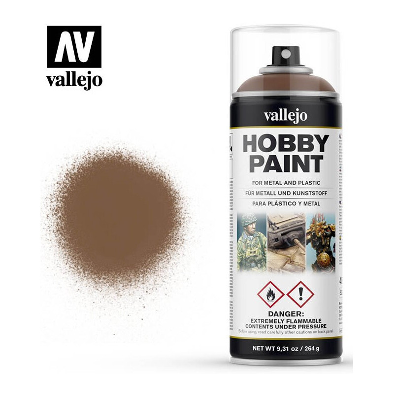 SPRAY HOBBY PAINT MARRON BICHOS 400ml ACRILICOS VALLEJO 28019 SPRAY HOBBY PAINT MARRON BICHOS 400ml ACRILICOS VALLEJO 28019