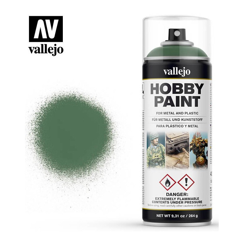 SPRAY HOBBY PAINT VERDE ASQUEROSO 400ml ACRILICOS VALLEJO 28028 SPRAY HOBBY PAINT VERDE ASQUEROSO 400ml ACRILICOS VALLEJO 28028