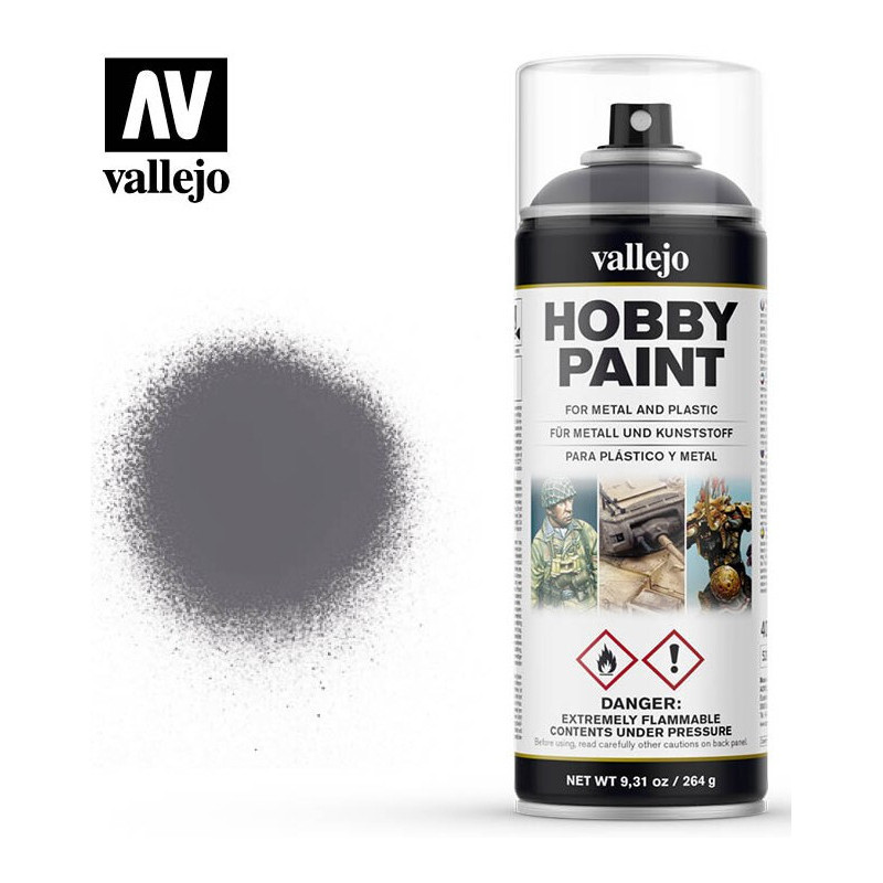 SPRAY HOBBY PAINT GRIS METALIZADO 400ml ACRILICOS VALLEJO 28031 SPRAY HOBBY PAINT GRIS METALIZADO 400ml ACRILICOS VALLEJO 28031