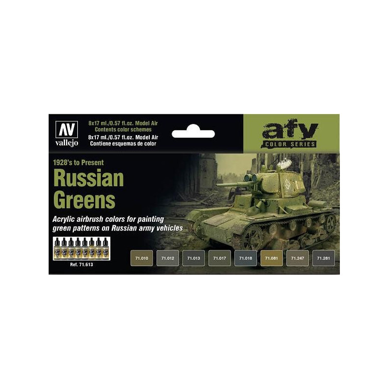 AFV Series: RUSSIAN GREEN (1928 - Presente) - Acrylicos Vallejo 71613 AFV Series: RUSSIAN GREEN (1928 - Presente) - Acrylicos Vallejo 71613