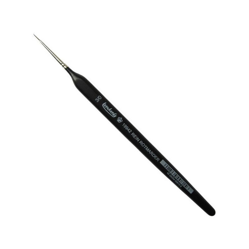 PINCEL MARTA ROJA Nº 3/0 Mango Triangular DISMOER 29004