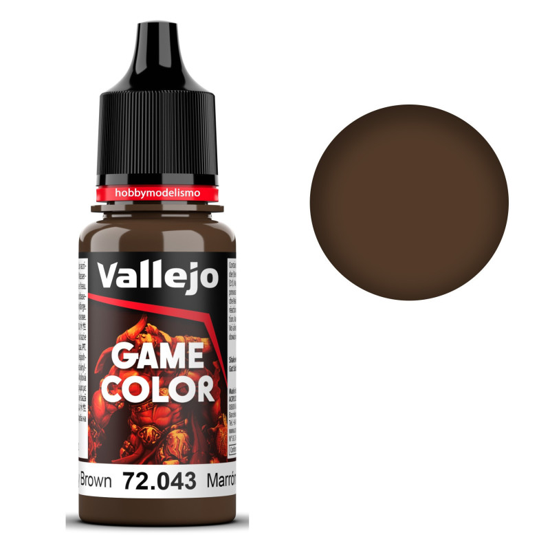 PINTURA ACRILICA MARRON BICHOS (18 ml)  - Acrilicos Vallejo 72043 PINTURA ACRILICA MARRON BICHOS (18 ml)  - Acrilicos Vallejo 72043
