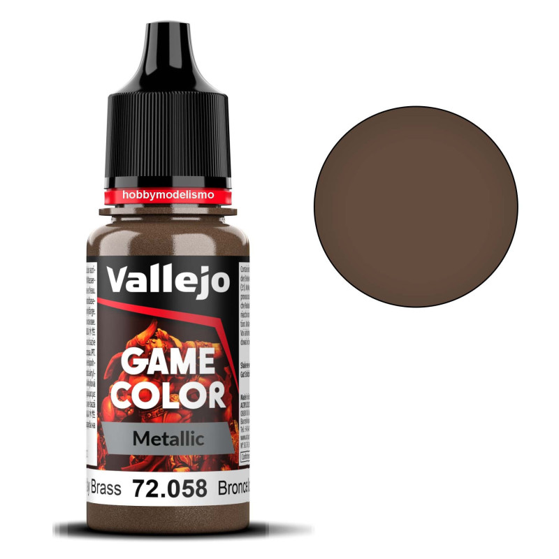 PINTURA ACRILICA BRONCE PULIDO (18 ml) - Acrilicos Vallejo 72058 PINTURA ACRILICA BRONCE PULIDO (18 ml) - Acrilicos Vallejo 72058