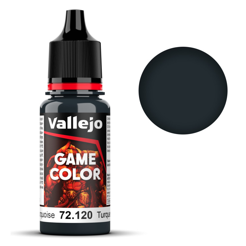 PINTURA ACRILICA TURQUESA ABISAL (18 ml) - Acrilicos Vallejo 72120 PINTURA ACRILICA TURQUESA ABISAL (18 ml) - Acrilicos Vallejo 72120