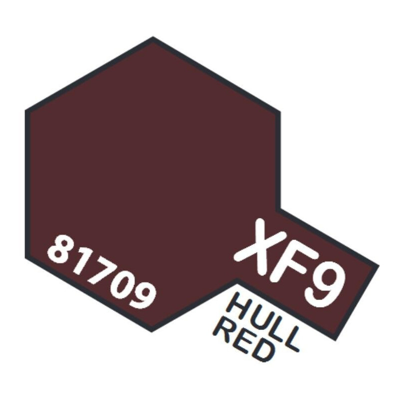 PINTURA ACRILICA ROJO CASCO MATE XF-9 (10 ml) PINTURA ACRILICA ROJO CASCO MATE XF-9 (10 ml)