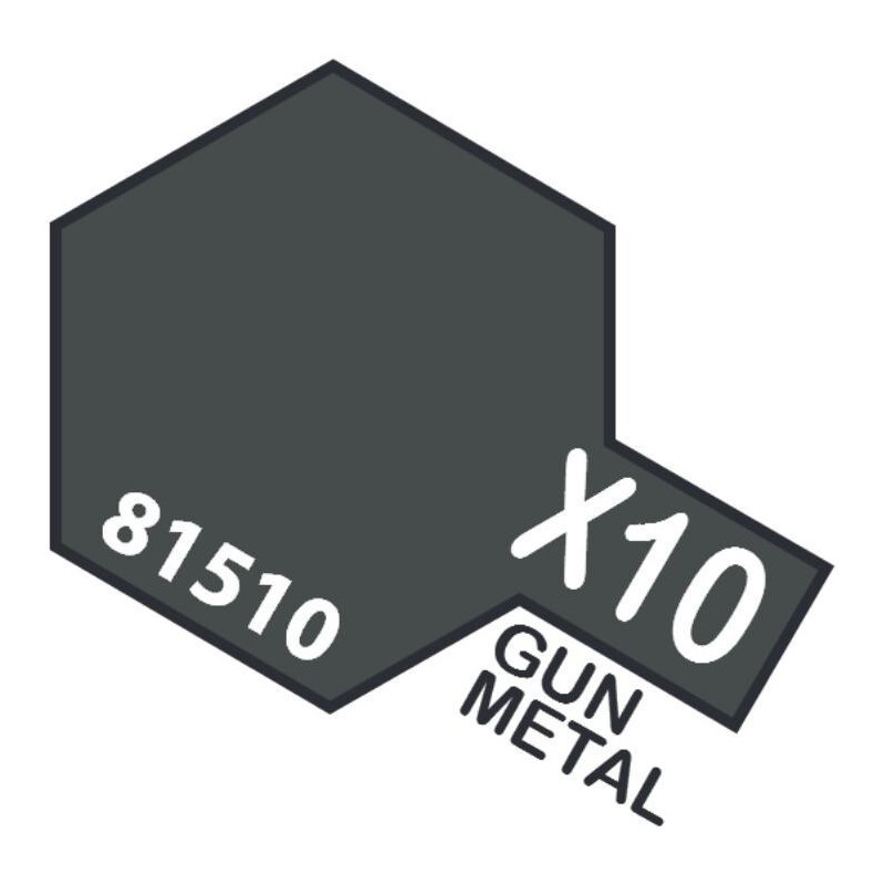 PINTURA ACRILICA GUN METAL BRILLANTE X-10 (10 ml) PINTURA ACRILICA GUN METAL BRILLANTE X-10 (10 ml)