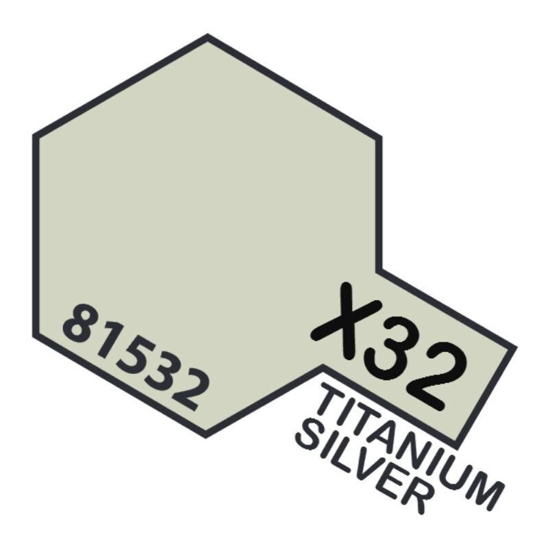 PINTURA ACRILICA PLATA-TITANIO METALIZADO X-32 (10 ml) PINTURA ACRILICA PLATA-TITANIO METALIZADO X-32 (10 ml)